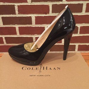 Cole Haan Chelsea Nike Air Black Patent Pumps